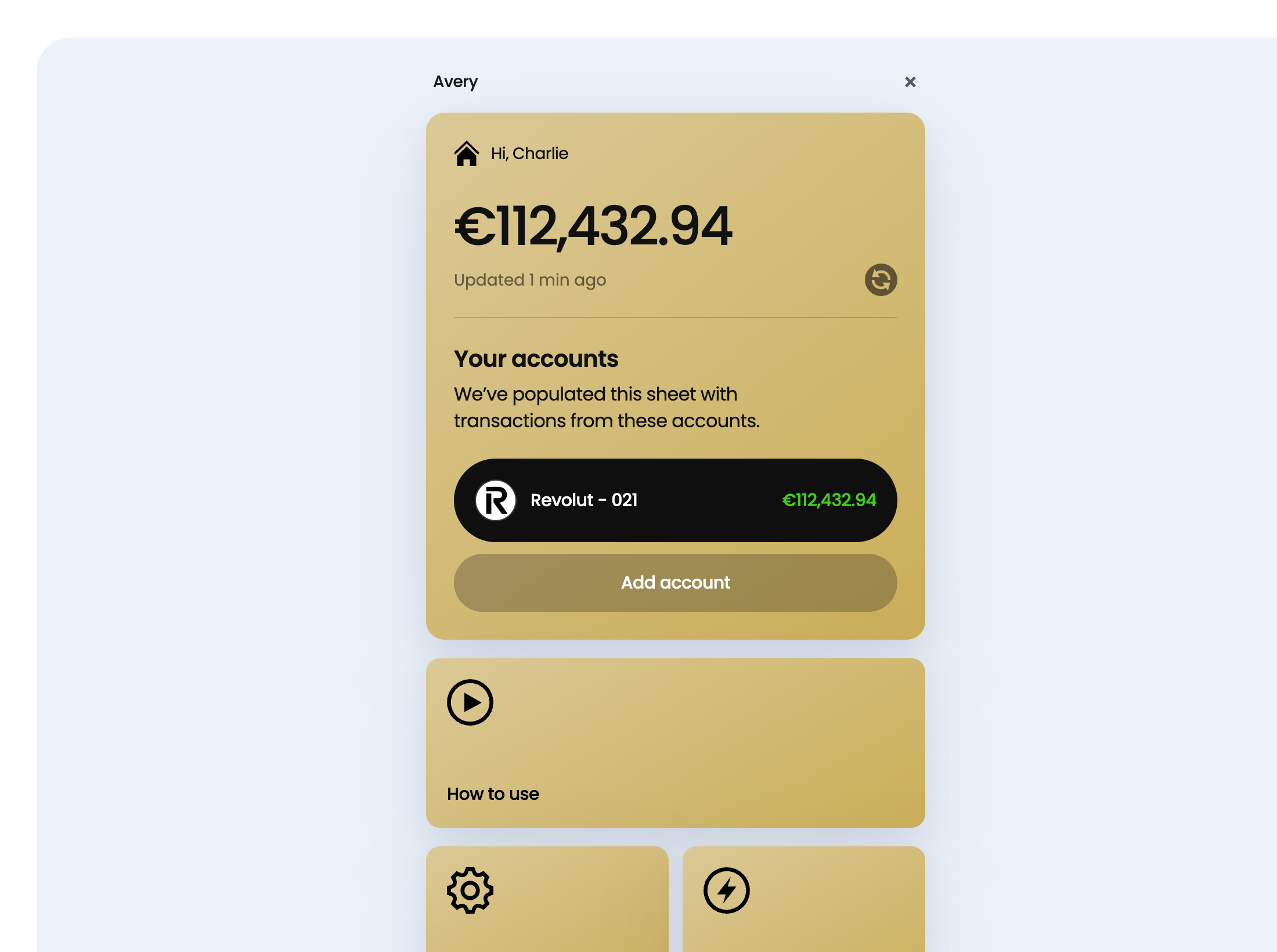 Avery Powered by Avery feature screenshot